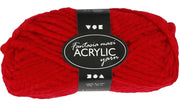 acrylgaren rood 35 m. 50 gram