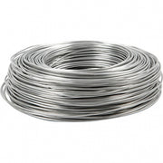 aluminiumdraad 100 m rond 2 mm zilver