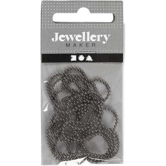 balletjesketting 1 m grijs 1