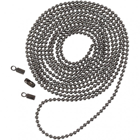 balletjesketting 1 m grijs 1