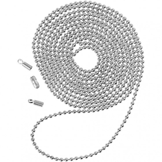 balletjesketting 1 m zilver 1