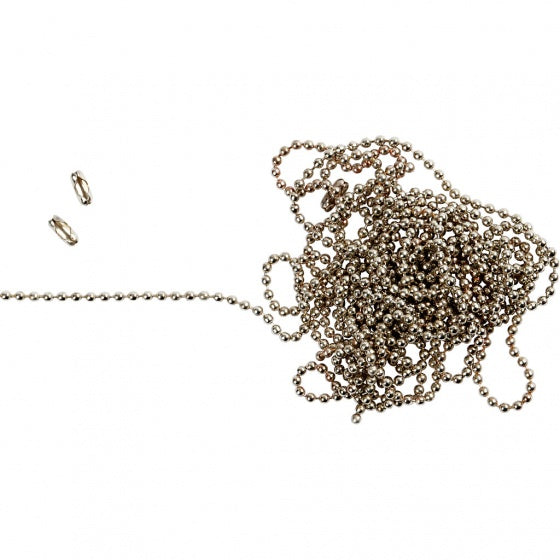 balletjesketting 3 m zilver 1
