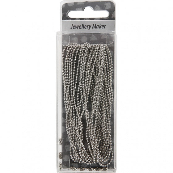 balletjesketting 3 m zilver 1