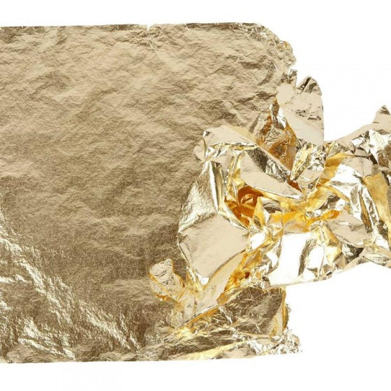 bladmetaalfolie 16 x 16 cm goud 25 vellen