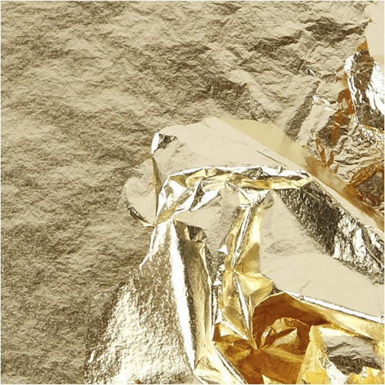 bladmetaalfolie 16 x 16 cm goud 25 vellen