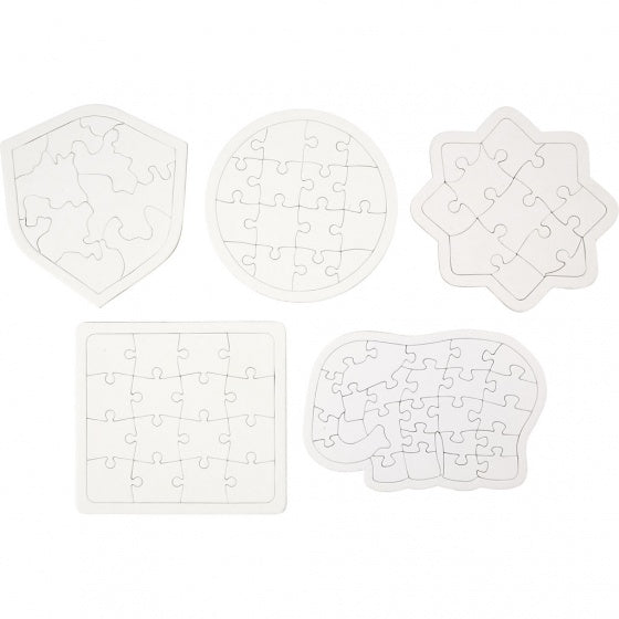 blanco puzzel 5x2 stuks