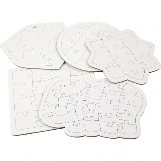 blanco puzzel 5x2 stuks