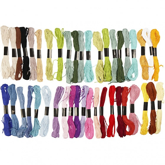 borduurgaren 42 stuks 8 m multicolor