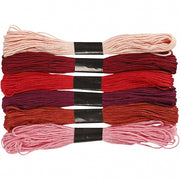 borduurgaren 6 stuks 8 m rood