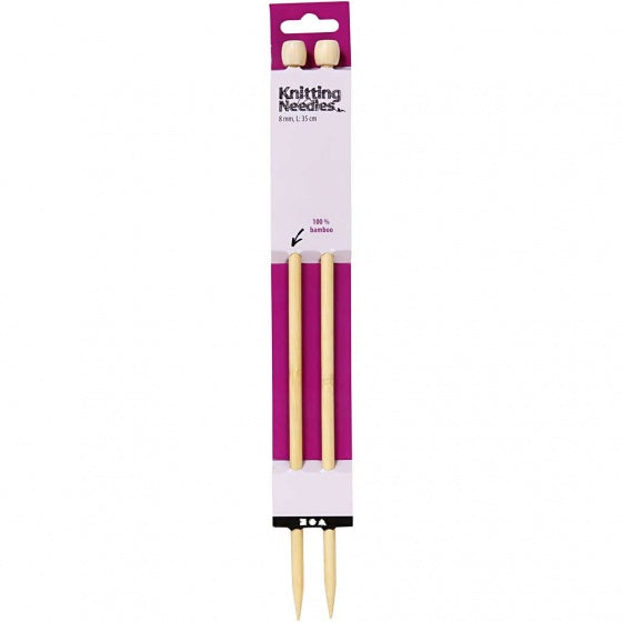breinaalden bamboe 8 mm 35 cm