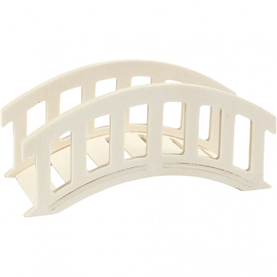 brug hout 15 x 6 x 7 cm blank per stuk