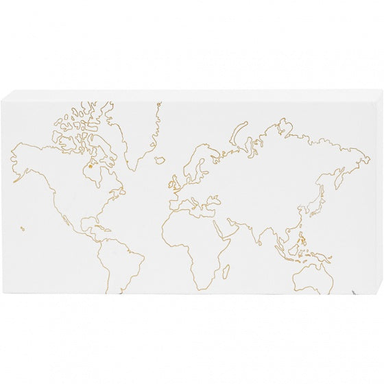 canvas met motief voor aquarel wereldkaart 25