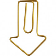 clips pijl goud 40 x 25 mm 6 stuks