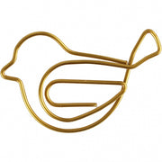 clips vogel goud 32 x 40 mm 6 stuks