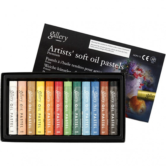 Creotime Gallery oliepastel premium 12 stuks