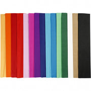 crêpepapier 250 x 50 cm 15 stuks multicolor