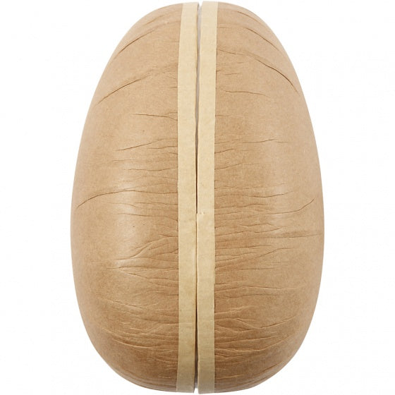 decoratie Eieren karton 12-15-18 cm bruin 3 stuks