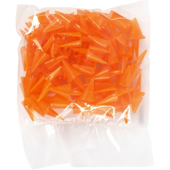 decoratie kippensnavel 3 cm oranje