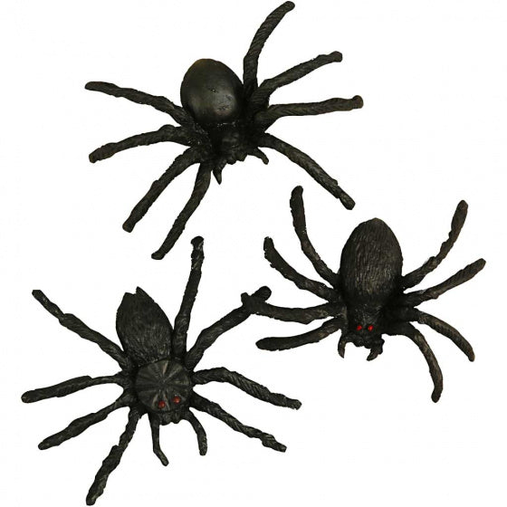 decoratie realistische spinnen 60 stuks