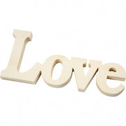 decoratiewoord Love triplex 23 cm blank per stuk