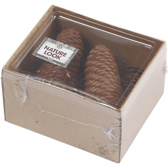 dennenappels 4 cm 5 stuks bruin