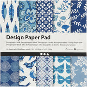 designpapier blok blauw 15