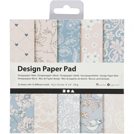 designpapier blok pastel 15