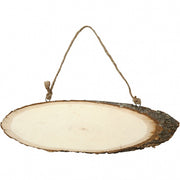 deurschild met koord hout 28 x 10 cm