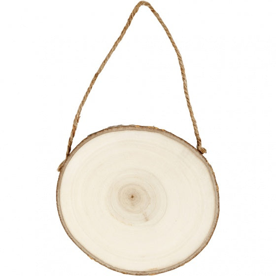 deurschild met sluiting hout unisex 14 x 1