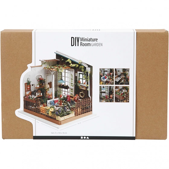 DIY Miniatuur Gardenroom knutselset 21 x 19 cm