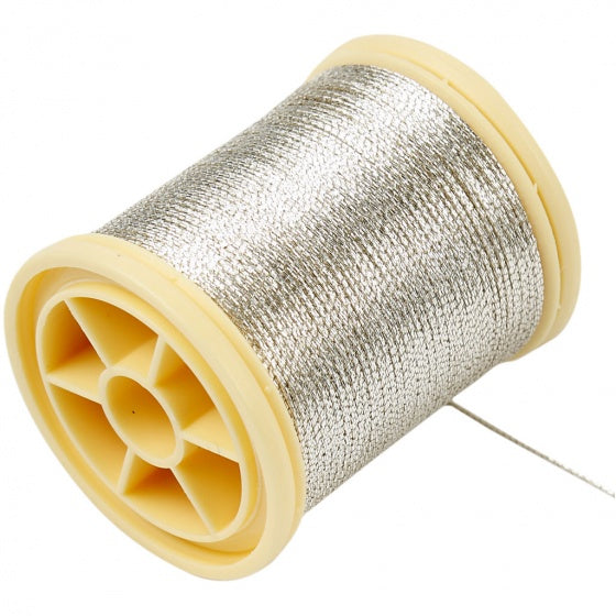 DMC metallic draad zilver 40 meter
