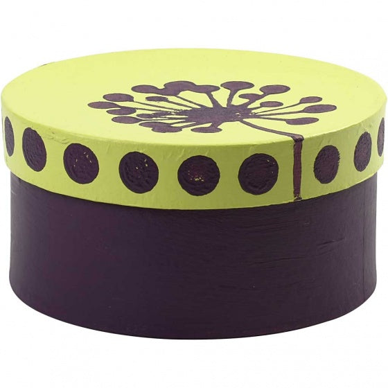 dozen Rond papier-maché 10-13-16 cm bruin 3-delig