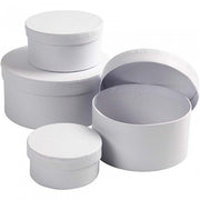 dozen Rond karton 8-10-12-14 cm wit 4-delig
