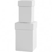 dozen Vierkant karton 7-9 cm wit 2-delig