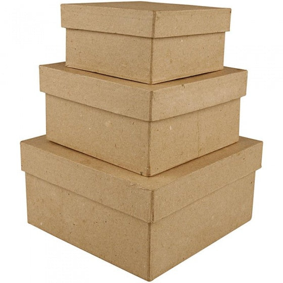 dozen Vierkant papier-maché 10-12