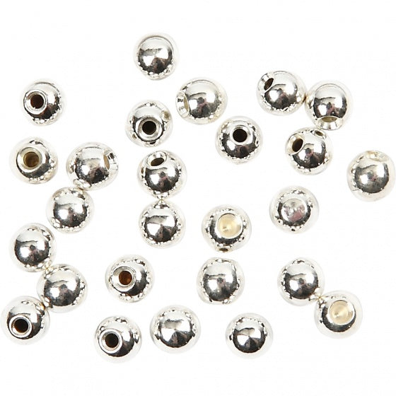 eindkralen verzilverd 3 mm 20 stuks