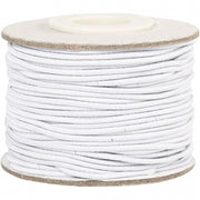 elastiek 25 m 1 mm wit