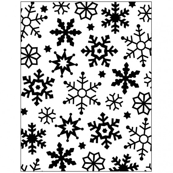 embossingfolder 11 x 14 cm sneeuwvlokken