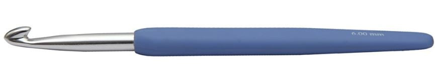 ergonomische haaknaald blauw 6 mm 13