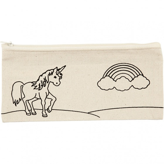 etui eenhoorn 21 cm wit