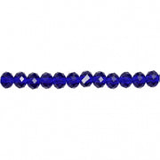facetkralen blauw 6 mm 100 stuks