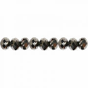 facetkralen metallic grijs 6 mm 100 stuks