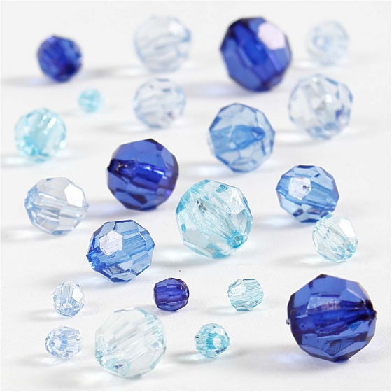 facetkralen mix blauw 45 g