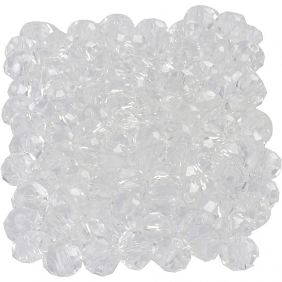 facetkralen transparant 6 mm 100 stuks