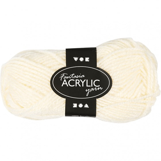 fantasia acryl garen crème 80 m 50 g
