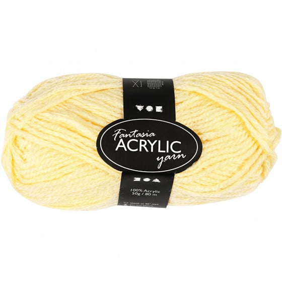 fantasia acryl garen lichtgeel 80 m 50 g