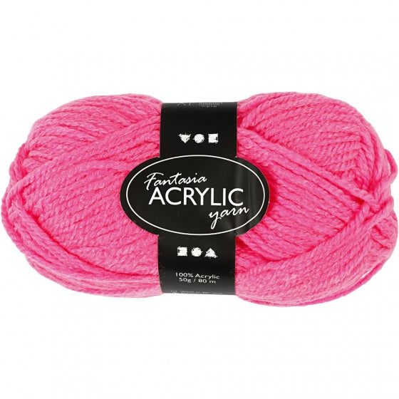 fantasia acryl garen donkerroze 80 m 50 g