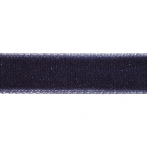 fluweellint 15 mm x 4 m donkerblauw