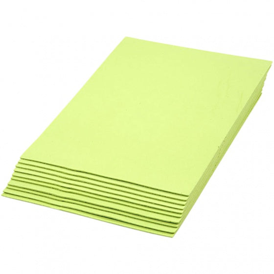 foam vellen A4 lime 10 stuks