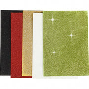foam vellen A5 zelfklevend glitter 5 stuks